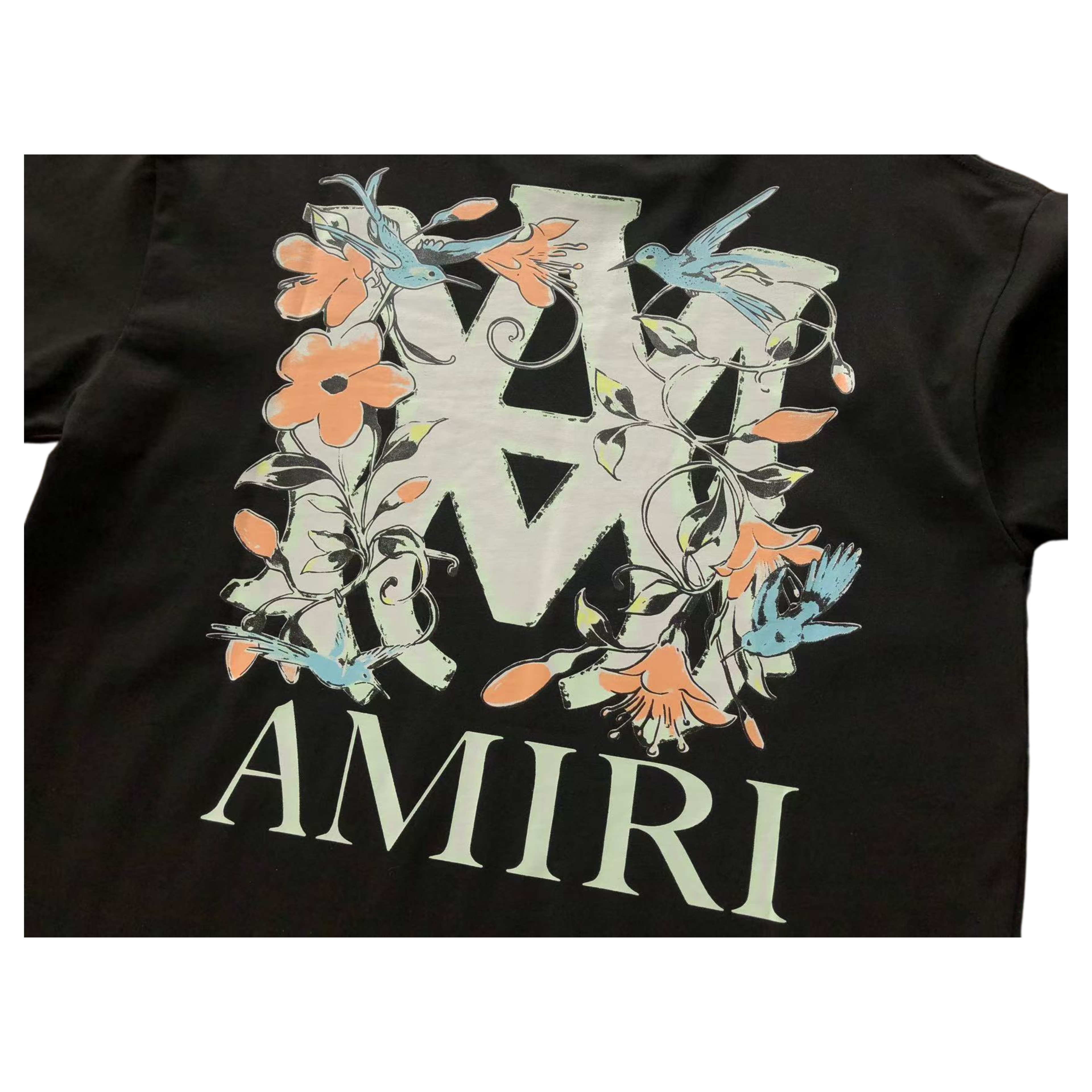 AMIRI Floral Logo-Print (T-Shirt)