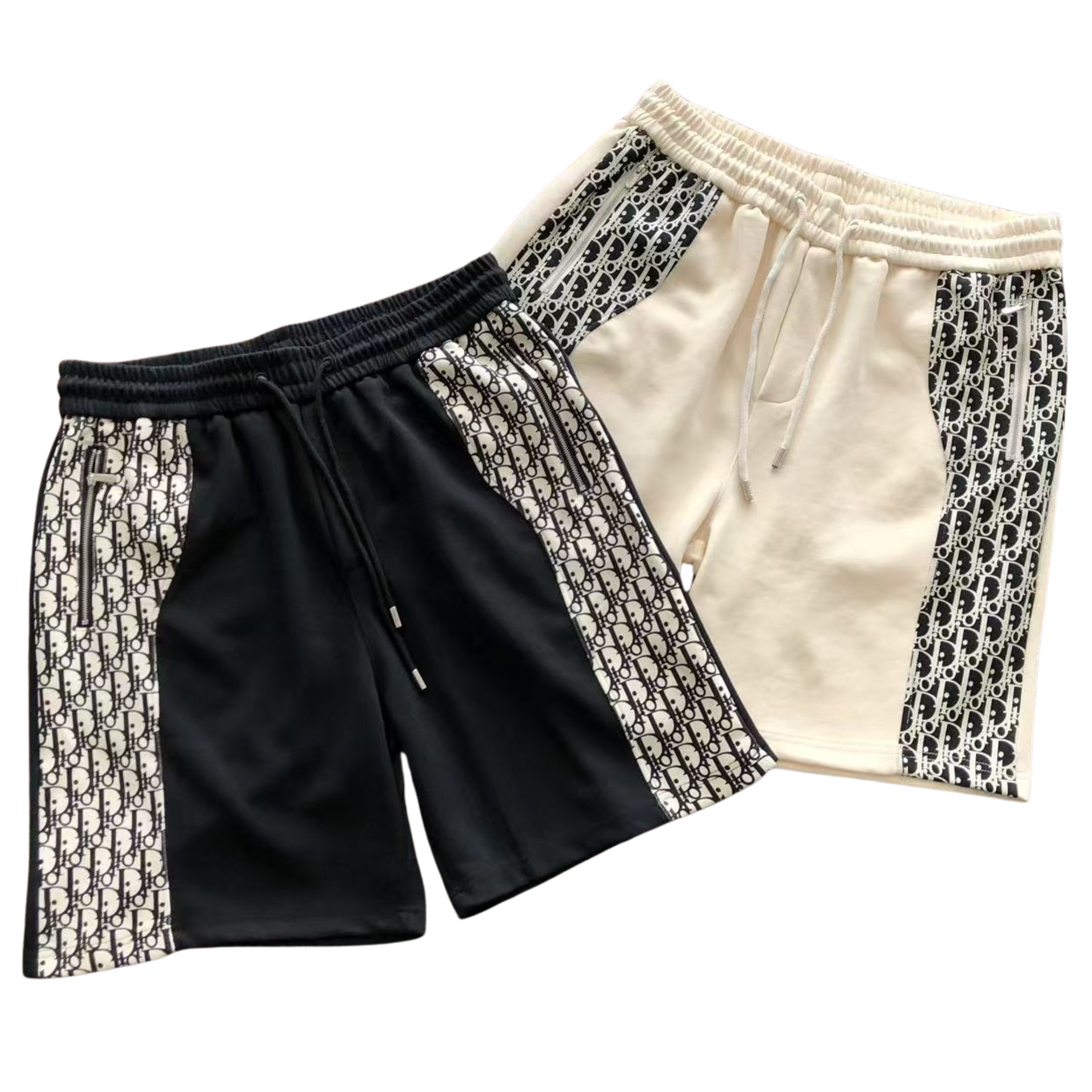 Dior Oblique Side Stripe Shorts Black