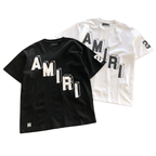 Amiri Flocked Hockey Skater T-Shirt 'Black and White'