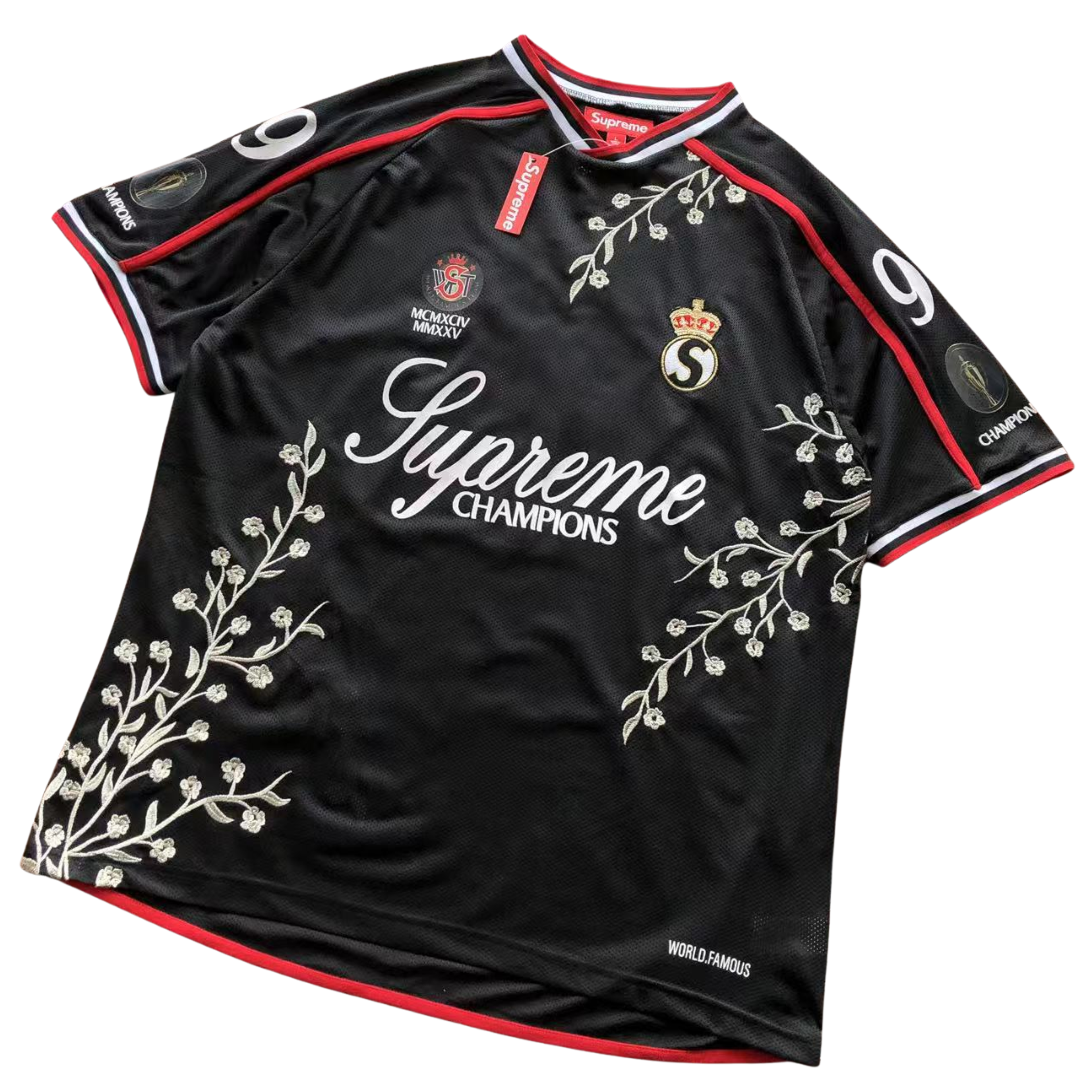 Supreme x The Football Gal Floral Soccer Jersey