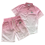 Men's Summer lacoste Color Fade Outfit Set