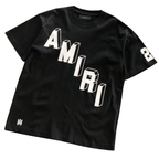 Amiri Flocked Hockey Skater T-Shirt 'Black and White'