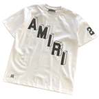 Amiri Flocked Hockey Skater T-Shirt 'Black and White'