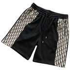 Dior Oblique Side Stripe Shorts Black