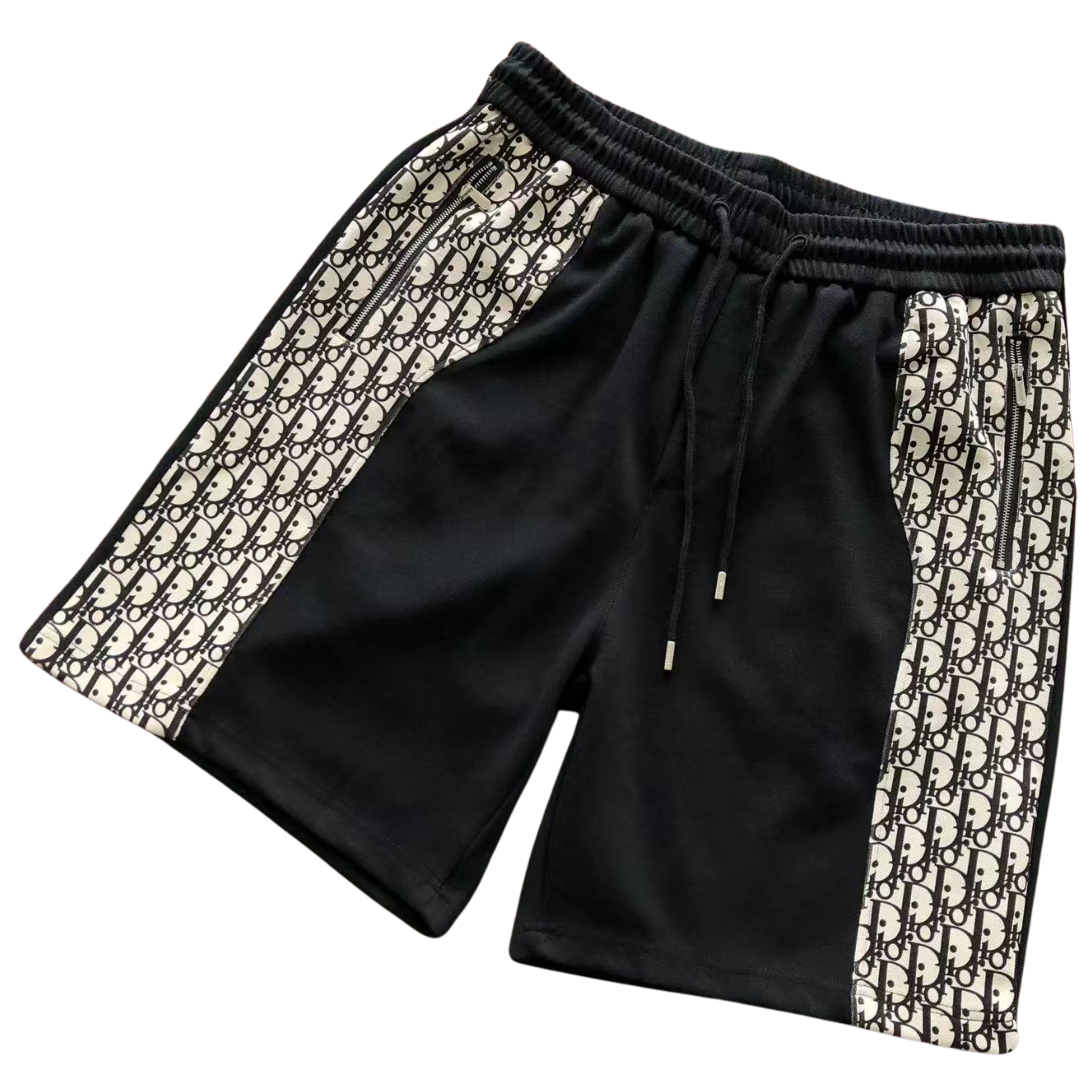 Dior Oblique Side Stripe Shorts Black