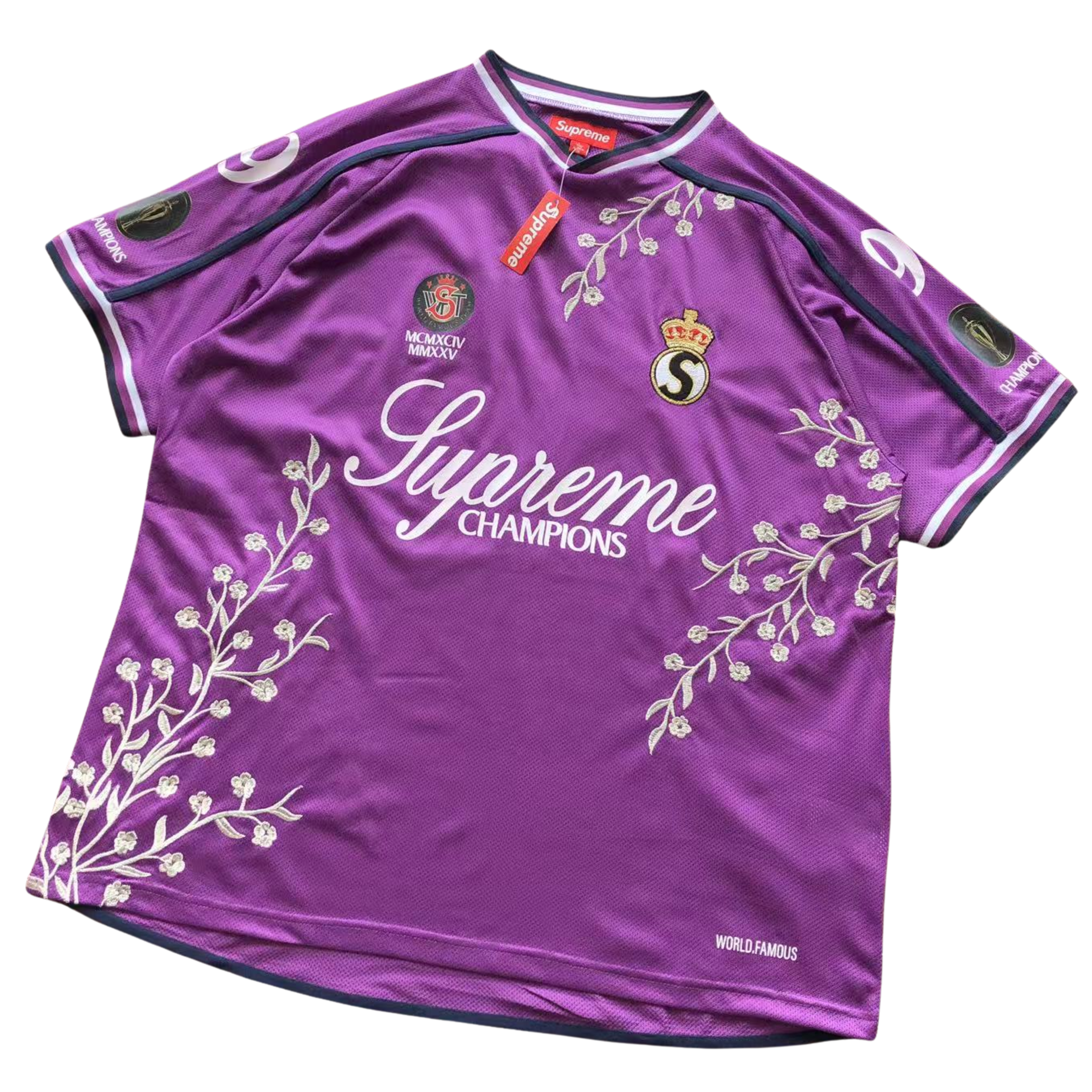 Supreme x The Football Gal Floral Soccer Jersey