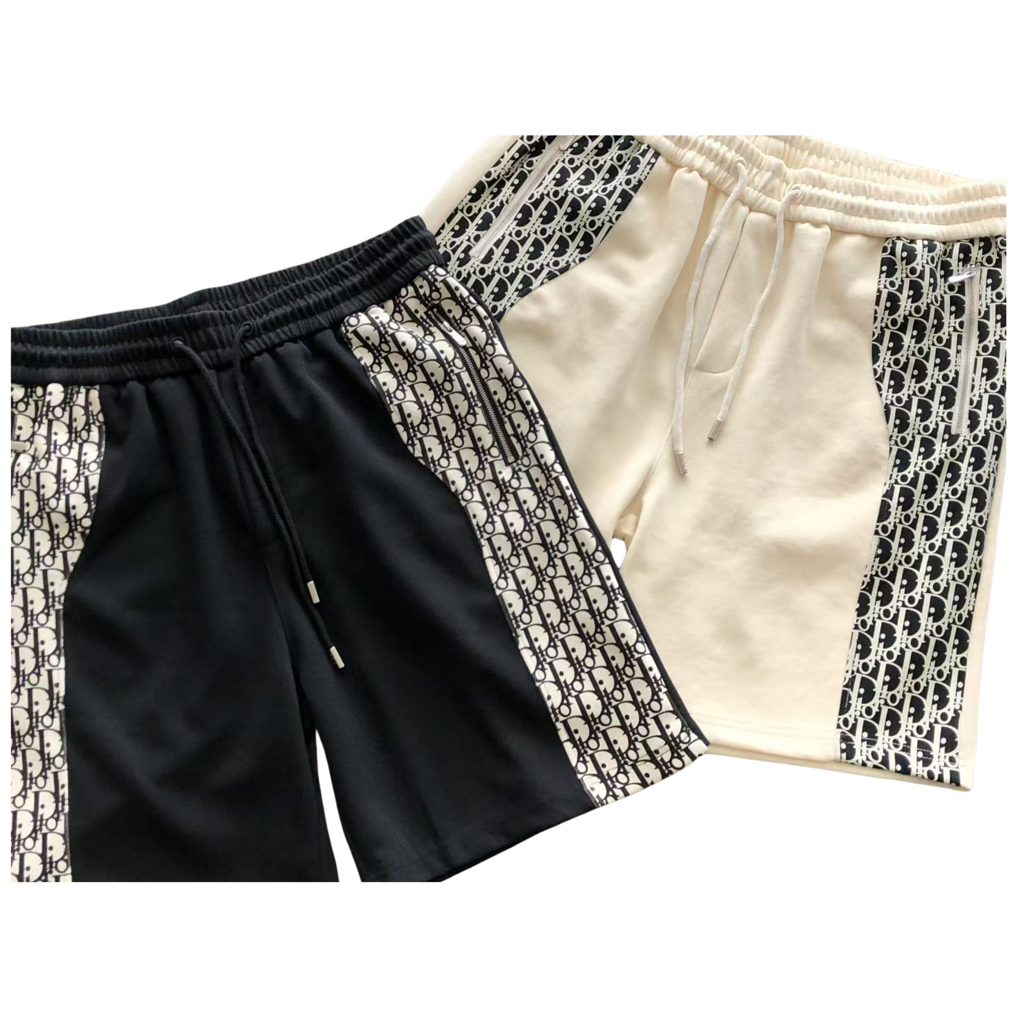 Dior Oblique Side Stripe Shorts Black