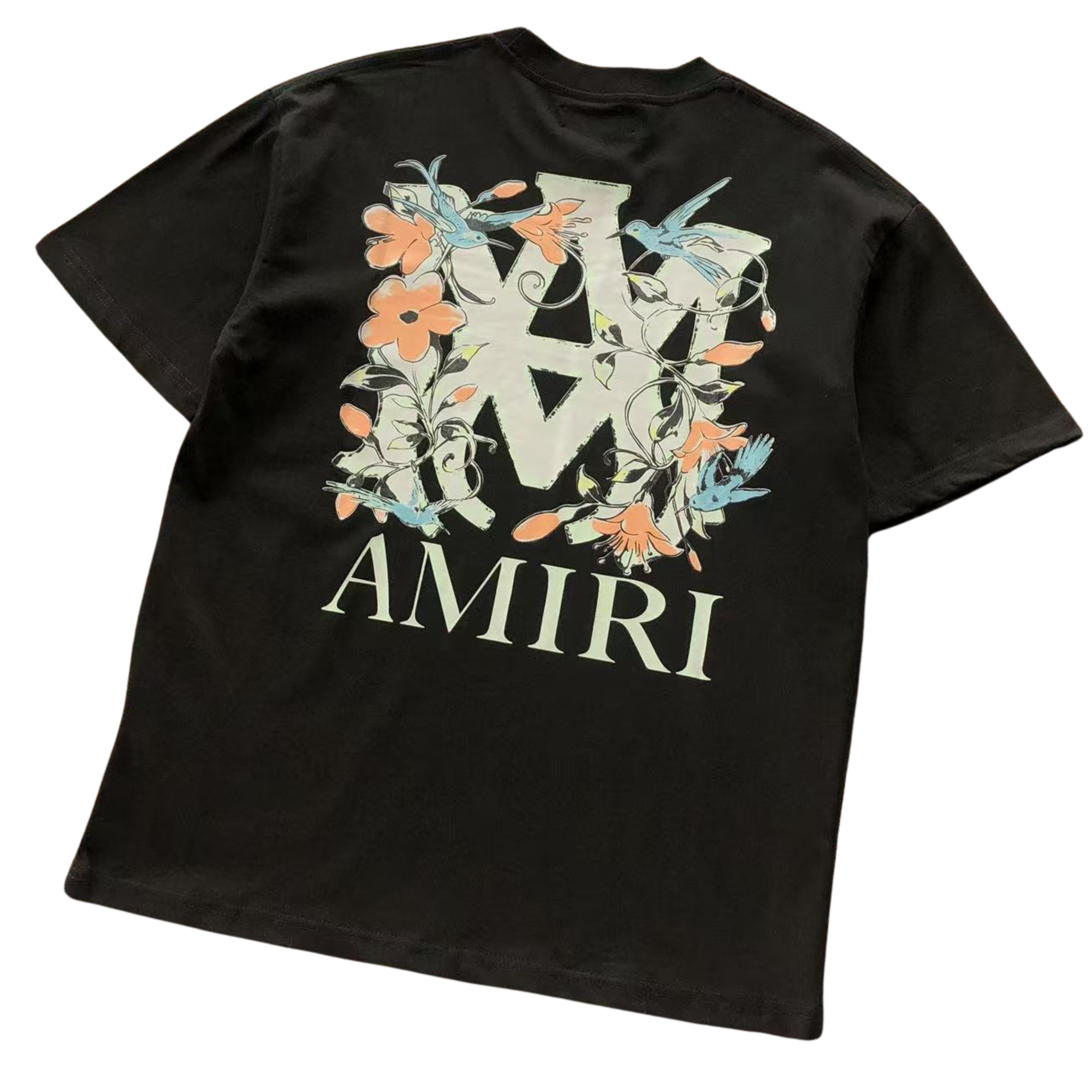 AMIRI Floral Logo-Print (T-Shirt)