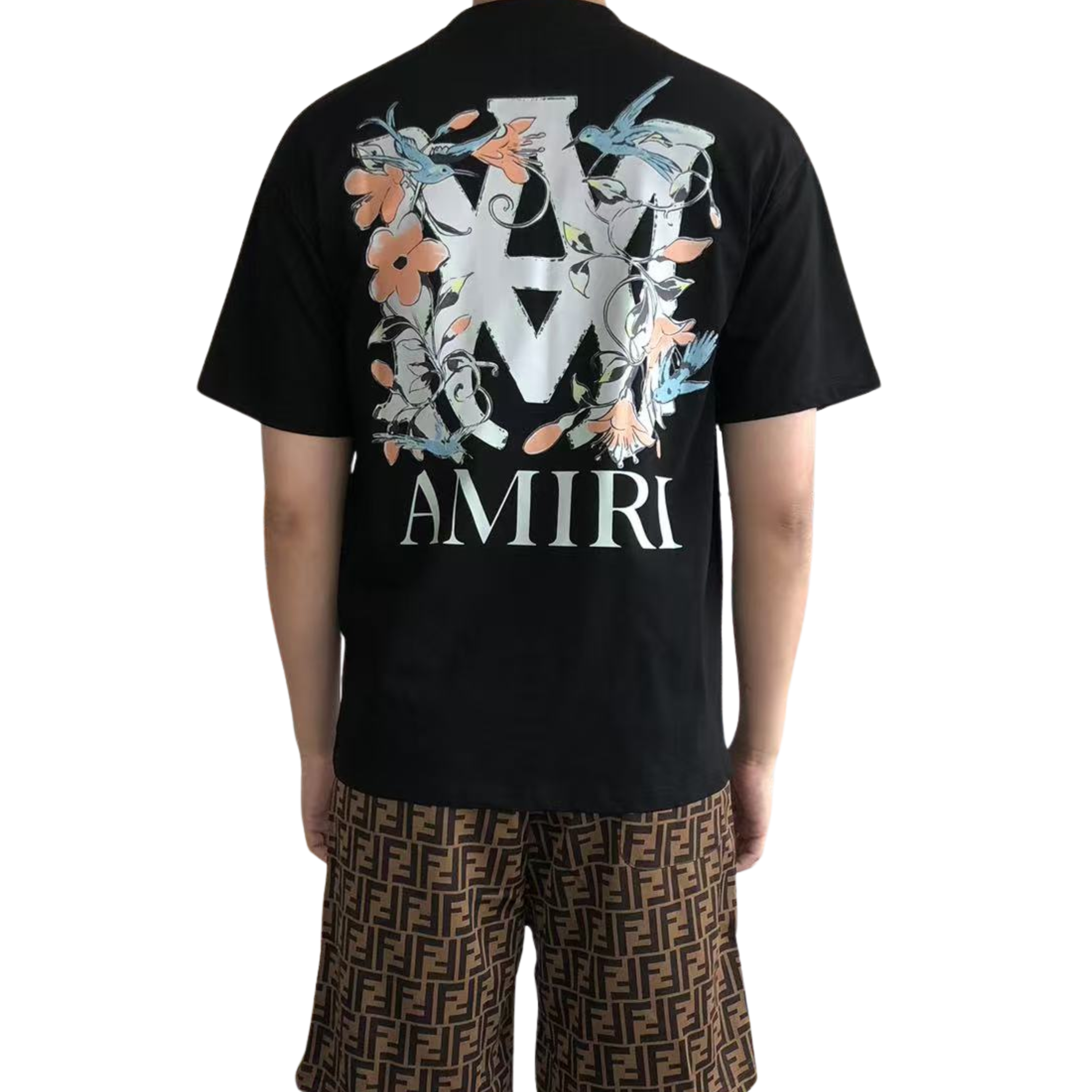 AMIRI Floral Logo-Print (T-Shirt)