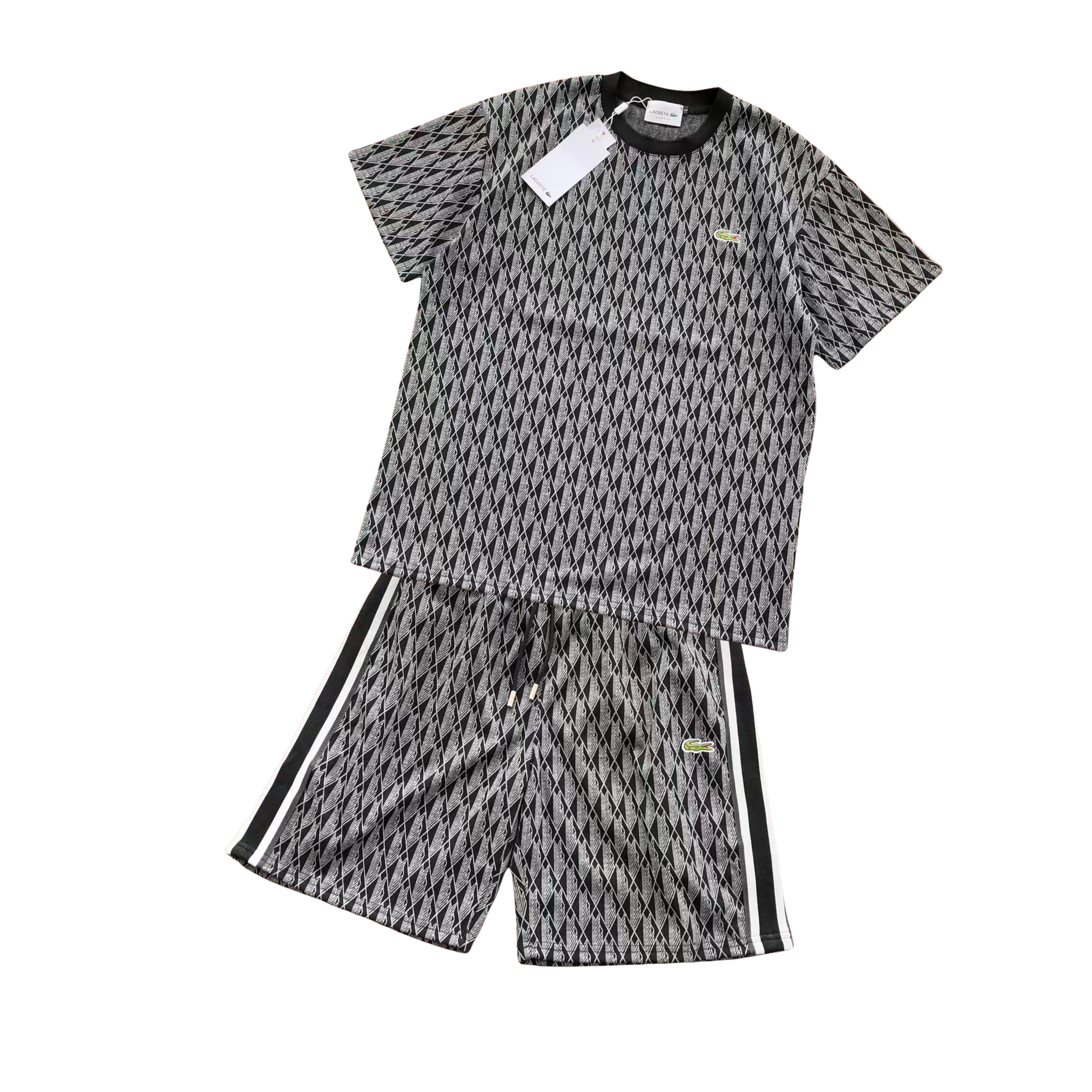 Lacoste Jacquard Monogram Outfit Set