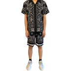 AMIRI Bandana Print T-Shirt & Shorts
