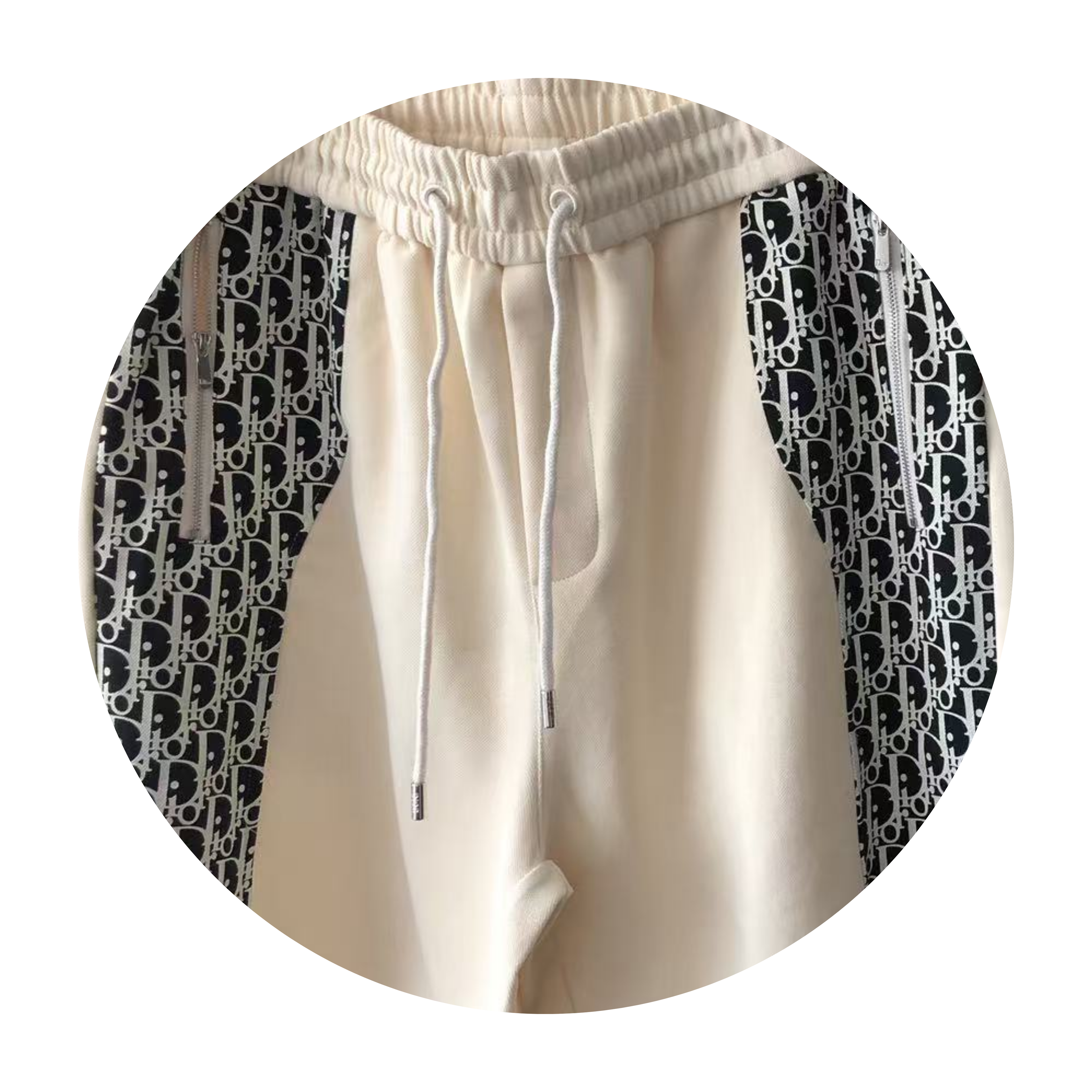 Dior Oblique Side Stripe Shorts Black
