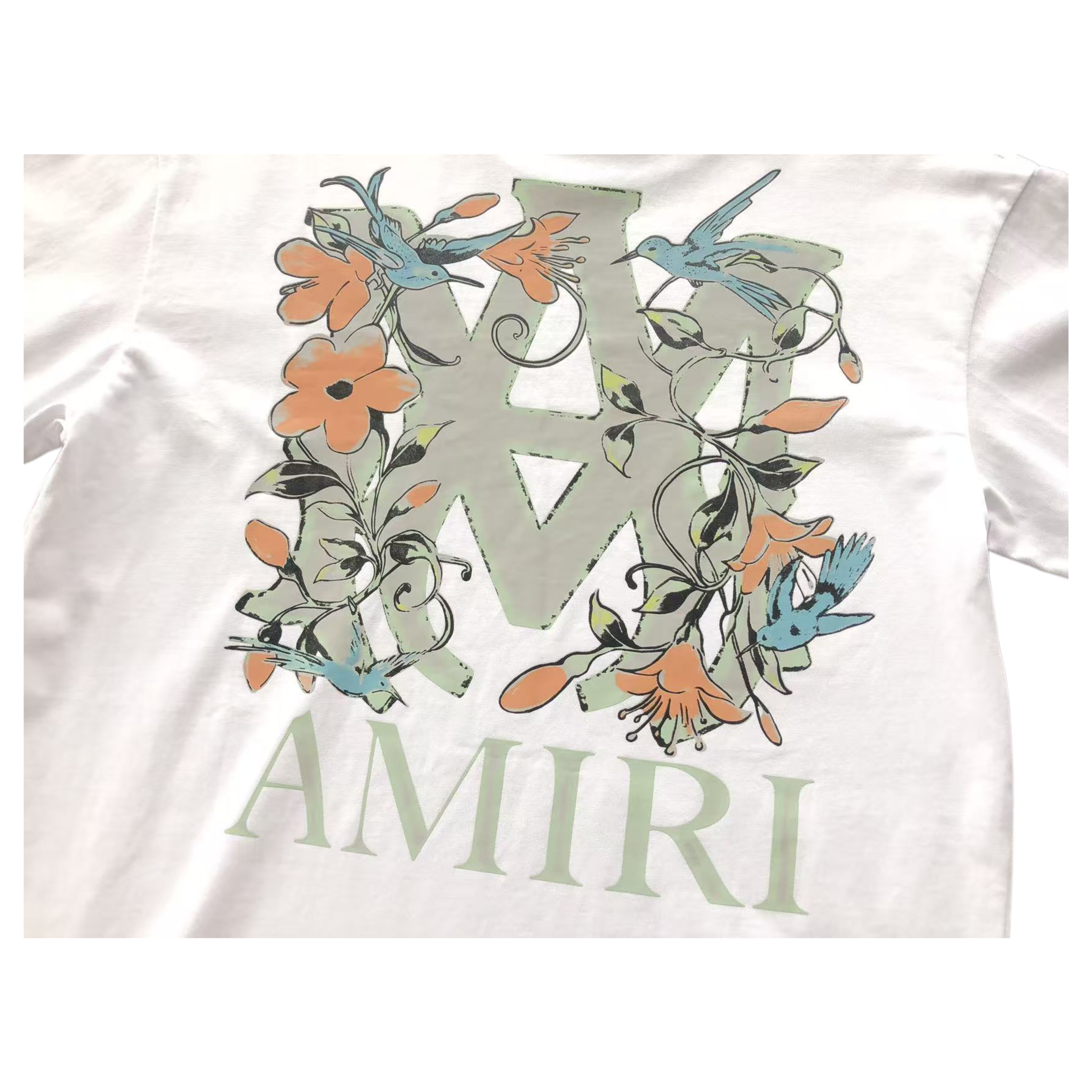 AMIRI Floral Logo-Print (T-Shirt)
