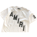 Amiri Flocked Hockey Skater T-Shirt 'Black and White'