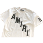 Amiri Flocked Hockey Skater T-Shirt 'Black and White'
