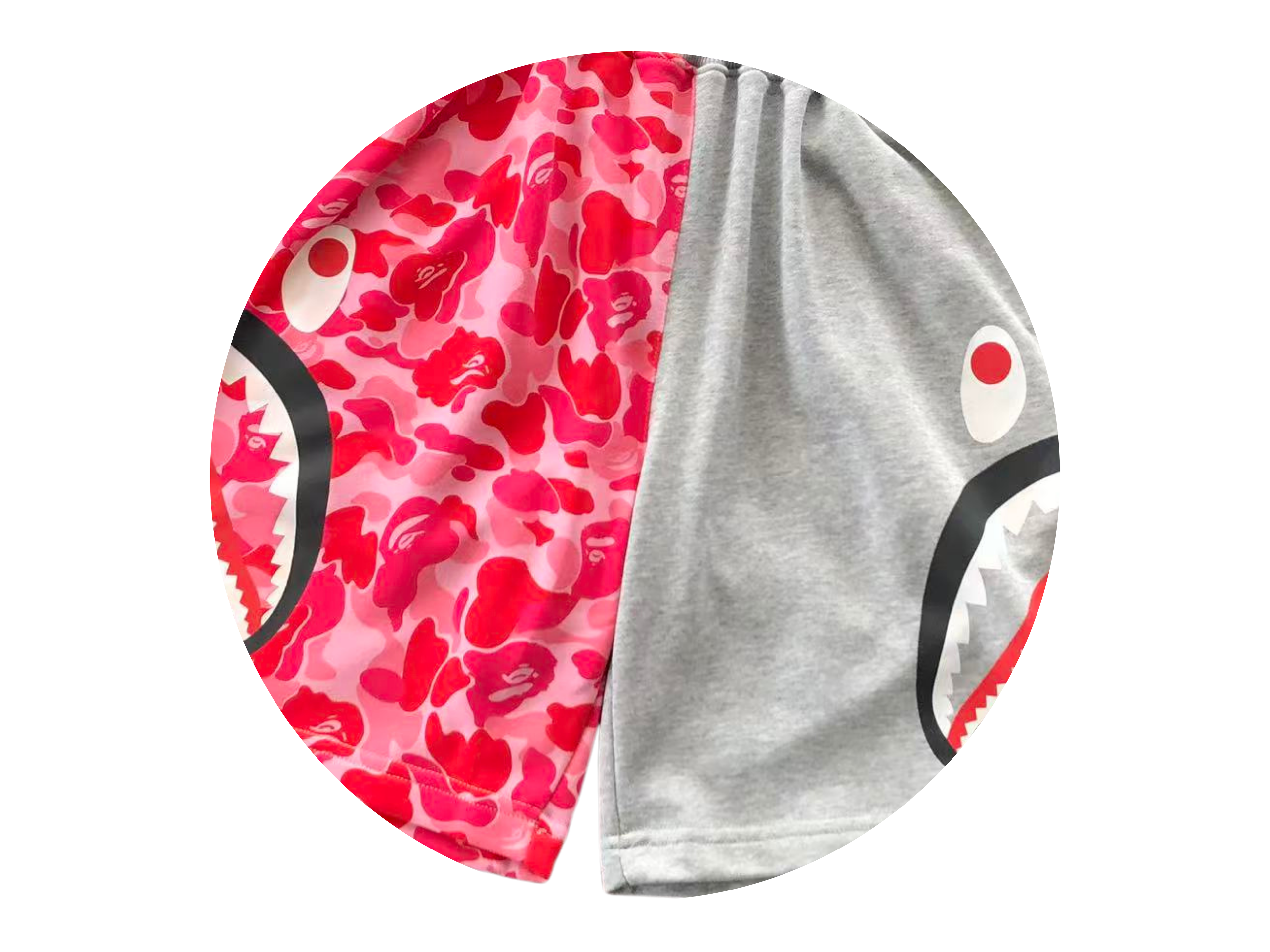 BAPE Color Camo Shark Split Shorts 3 Variants